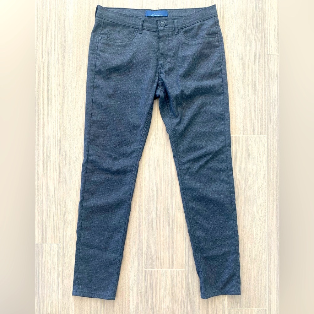 Zara Pants Dark Grey Straight Fit - Business Casual - Unisex